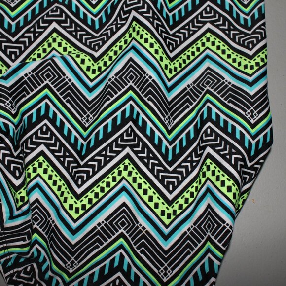 Green & Black 1 Pcs Justice Swimsuit Size 14 - Picture 8 of 8